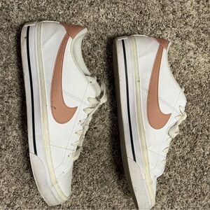 Nike White and Tan Sneakers
